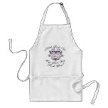 LITTLE GIRLS CRY, BIG GIRLS SAY FUCK YOU aprons