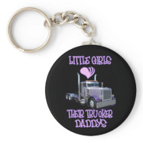 Little Girls Love Their Trucker Daddy&amp;apos;s Keychains