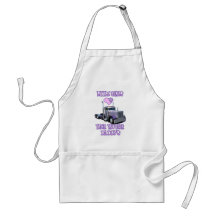 Little Girls Love Their Trucker Daddy Apron