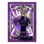 Little Gothic 20 year old Birthday, Happy 20th Greeting Card