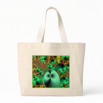 Little Green Fractals Canvas Bag