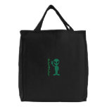 Little Green Men Embroidered Bag embroidered bags