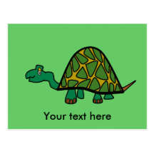 Little green turtle post cards