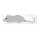 little grey mouse bumper sticker