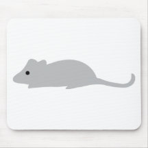 little grey mouse mouse mat