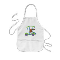 Little Guy in Cute Car aprons by colonelle Little Guy in Cute Car aprons