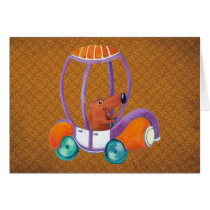 Little Guy in Cute Car cards by colonelle Little Guy in Cute Car cards