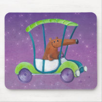 Little Guy in Cute Car mousepads by colonelle Little Guy in Cute Car mousepads