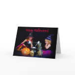 Little Halloween Witches cards