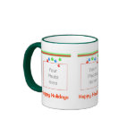 Little Happy Holidays Ornaments 3-Photo Frame mugs