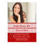 Little Heart Beats Photo Graduation Invitation