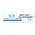 Little Helping Hands Bumper Sticker bumper stickers