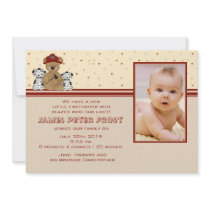 Little Hero Photo Birth Announcement