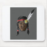 Little Indian - Digital drawing Mouse Pads