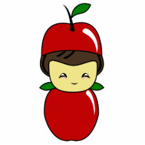 Little Kawaii Apple Boy Photo Sculptures