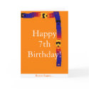 Little Kid's 7th Birthday Card