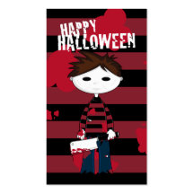 Little Killer Halloween Bookmark Business Card Templates