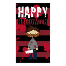Little Killer Halloween Bookmark Business Card Template