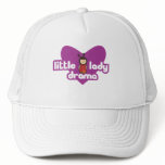 Little Lady Drama with purple heart Hat