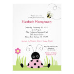 Little Ladybug (Pink) Baby Shower 5x7 Personalised Invites