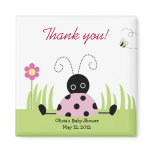 Little Ladybug (Pink) Baby Shower Favour Magnet