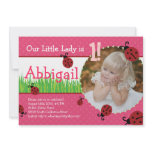 Little Lady's Birthday - Ladybugs invitations