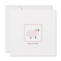 Little Lamb Baby Shower Invitation