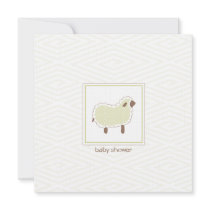 Little Lamb Baby Shower Invitation