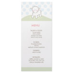 Little Lamb Baby Shower Menu