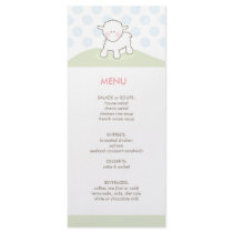 Little Lamb Baby Shower Menu