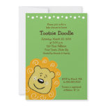 Little Leo Lion Baby Shower Invitation 5 x 7