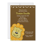 Little Leo Lion Baby Shower Invitation 5 x 7