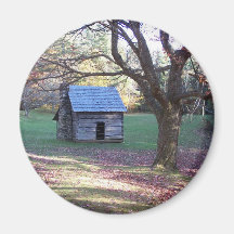 little log cabin refrigerator magnets