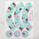 Little Mermaid Cupcake Wrappers AA 4 Custom Flyer