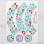 Little Mermaid Cupcake Wrappers Auburn 3 Flyer Design