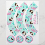 Little Mermaid Cupcake Wrappers Brunette 3 Flyer
