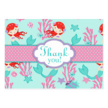 Little Mermaid TY Gift Tag L Auburn Business Cards