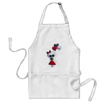 Little Miss Death Valentine aprons
