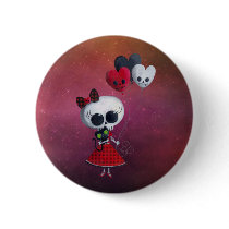 Little Miss Death Valentine buttons