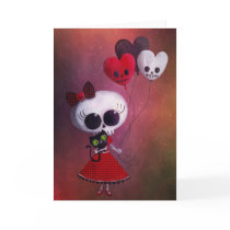 Little Miss Death Valentine cards