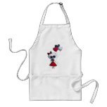 Little Miss Death Valentine Girl Aprons