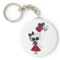 Little Miss Death Valentine keychains
