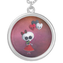 Little Miss Death Valentine necklaces