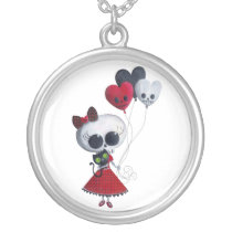 Little Miss Death Valentine necklaces