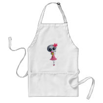 Little Miss Death with Halloween Ice Cream aprons