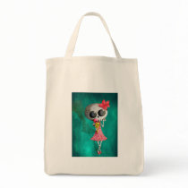 Little Miss Death with Halloween Ice Cream bags