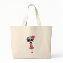Little Miss Death with Halloween Ice Cream bags