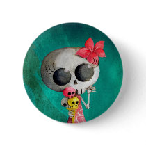 Little Miss Death with Halloween Ice Cream buttons