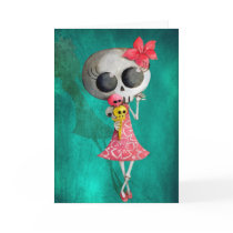 Little Miss Death with Halloween Ice Cream cards