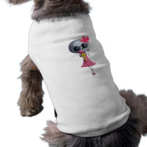 Little Miss Death with Halloween Ice Cream pet clothing
